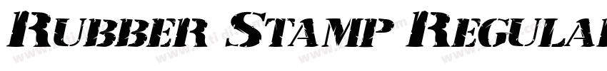 Rubber Stamp Regular字体转换
